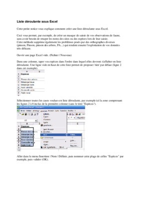 liste deroulante Book