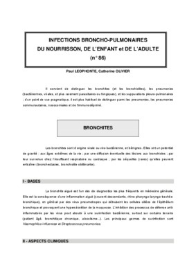broncho pulmonaires Book