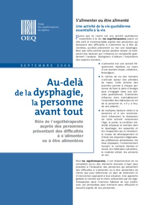 personne dysphagie Book