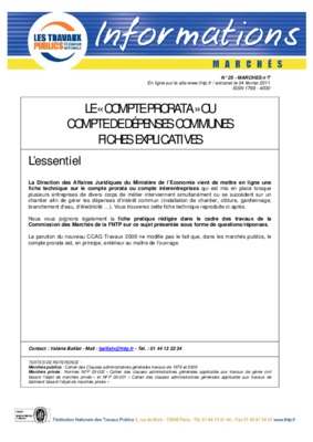 redaction de la convention du compte prorata Book