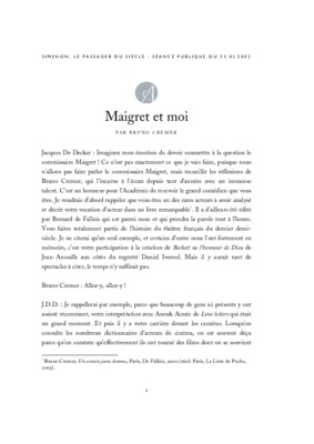 maigret Book