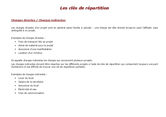 charges indirectes de production Book