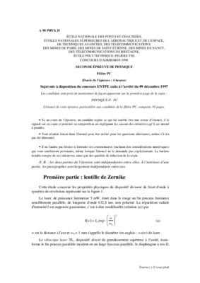 concours entpe physique 1997 Book