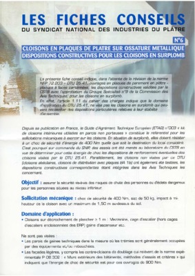 cloisons plaque de platre en tunisie Book