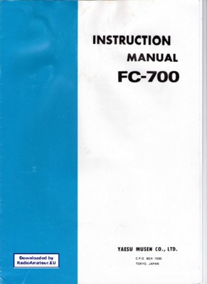 yaesu fh 912 manual Book