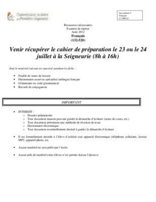 recuperer cahier de charge Book