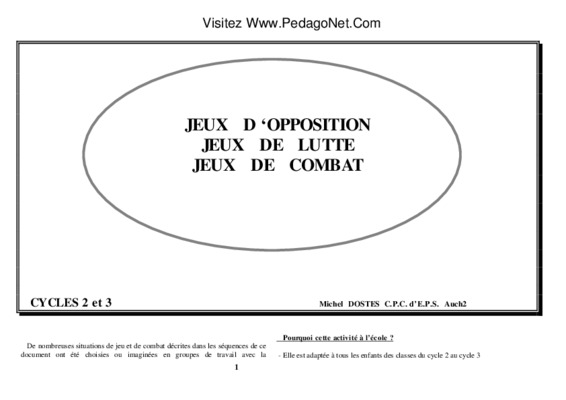 jeux opposition 5contre 5 Book