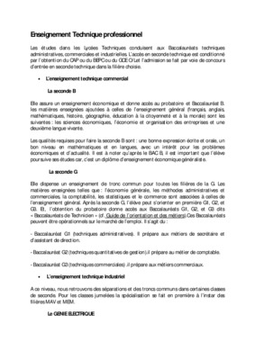 enseignement technique et professionnel Book