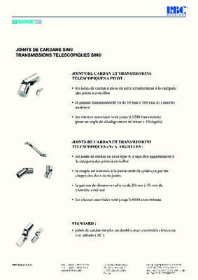 cv joints de cardans Book