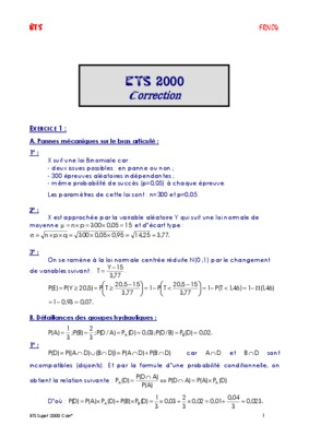 correction bac s france 2000 maths Book