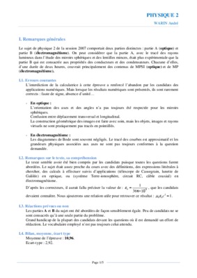 ds mpsi 2007 duree 4h Book