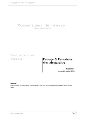 fumage et fumaisons techniques et recettes Book
