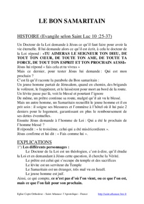 le bon samaritain Book