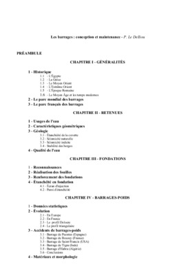 conception des barrages Book
