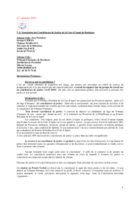 conciliateurs Book
