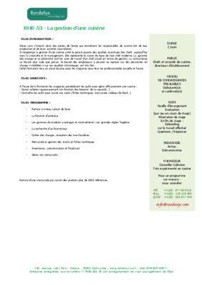 gestion cuisine et bar Book