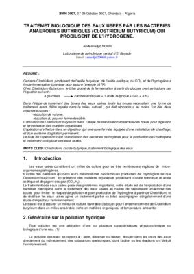identification de bacteries d_eaux usees Book