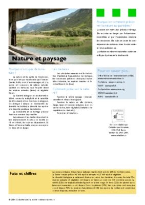 nature et paysage Book