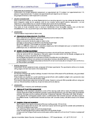 descriptif des ouvrages executes Book