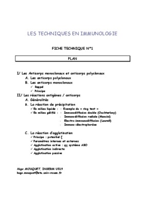techniques d_agglutination en immunologie Book