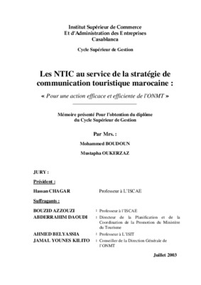 strategie de communication touristique Book