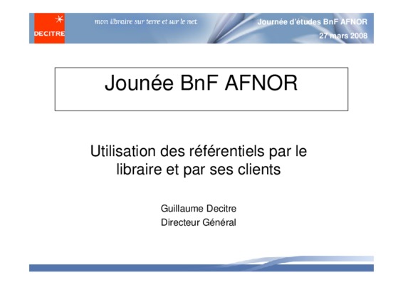 referentiels de donnees Book