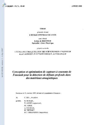 capteurs plats a courant de foucault Book