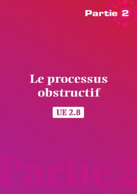 processus obstructif Book