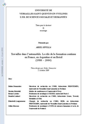 le role de la formtion continue Book