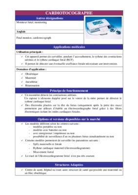cardiotocographe Book