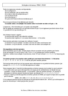 devenir champion diviseurs et multiples Book