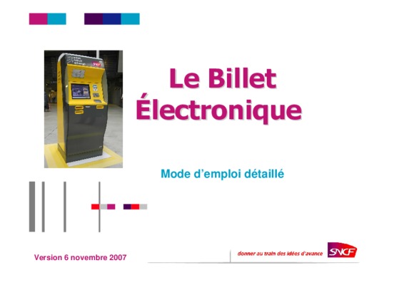 billet electronique Book
