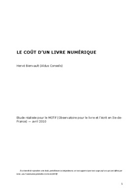 cout de production d_un livre numerique Book
