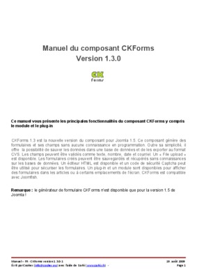 personalise ckforms Book