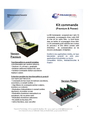 commande de la machine brushless Book