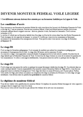 moniteur voile b1 Book