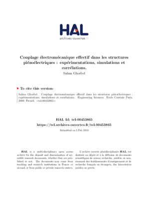 en exploitant le caractaire energetiquement parfait du couplage electromecanique calcul du feme Book