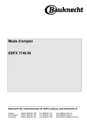 bauknecht wa 9330 Book