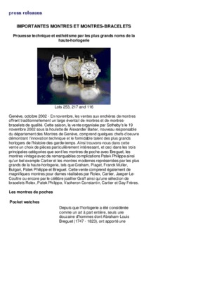 montres marketing Book