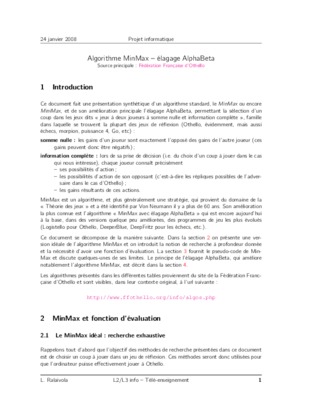 exercices corriges minmax Book
