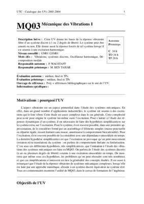 mq03 utc Book