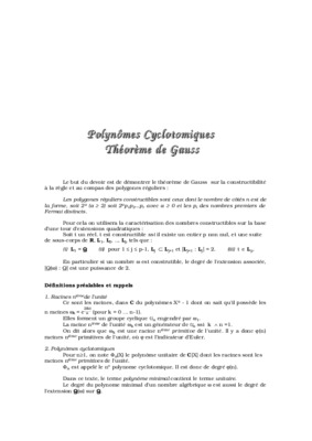 theoreme de gauss sous sa forme local Book