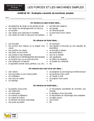 3ieme annee machines simples Book