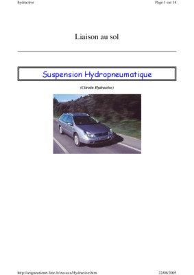suspension hydropneumatique Book