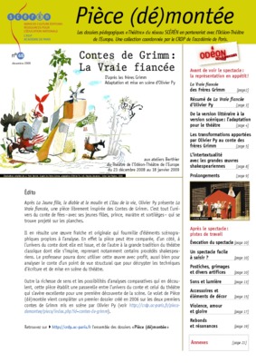 etude du conte le fidele jean de grimm en 6eme Book
