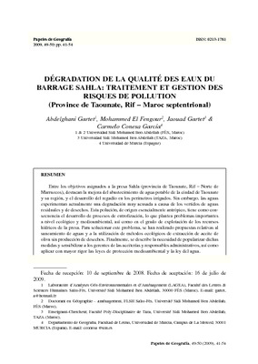 qualite des eaux de barrage Book