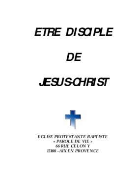 disciple de jesus christ Book