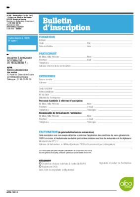 fiche inscription afpa Book