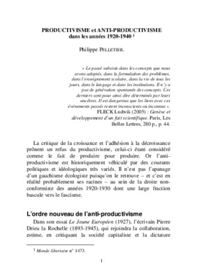 le productivisme Book