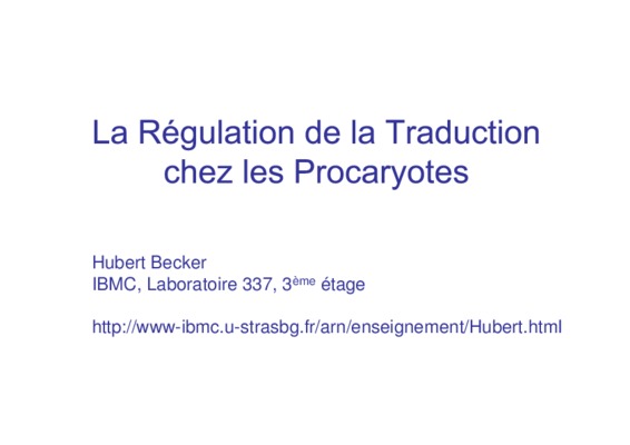 regulation post traductionnelle Book